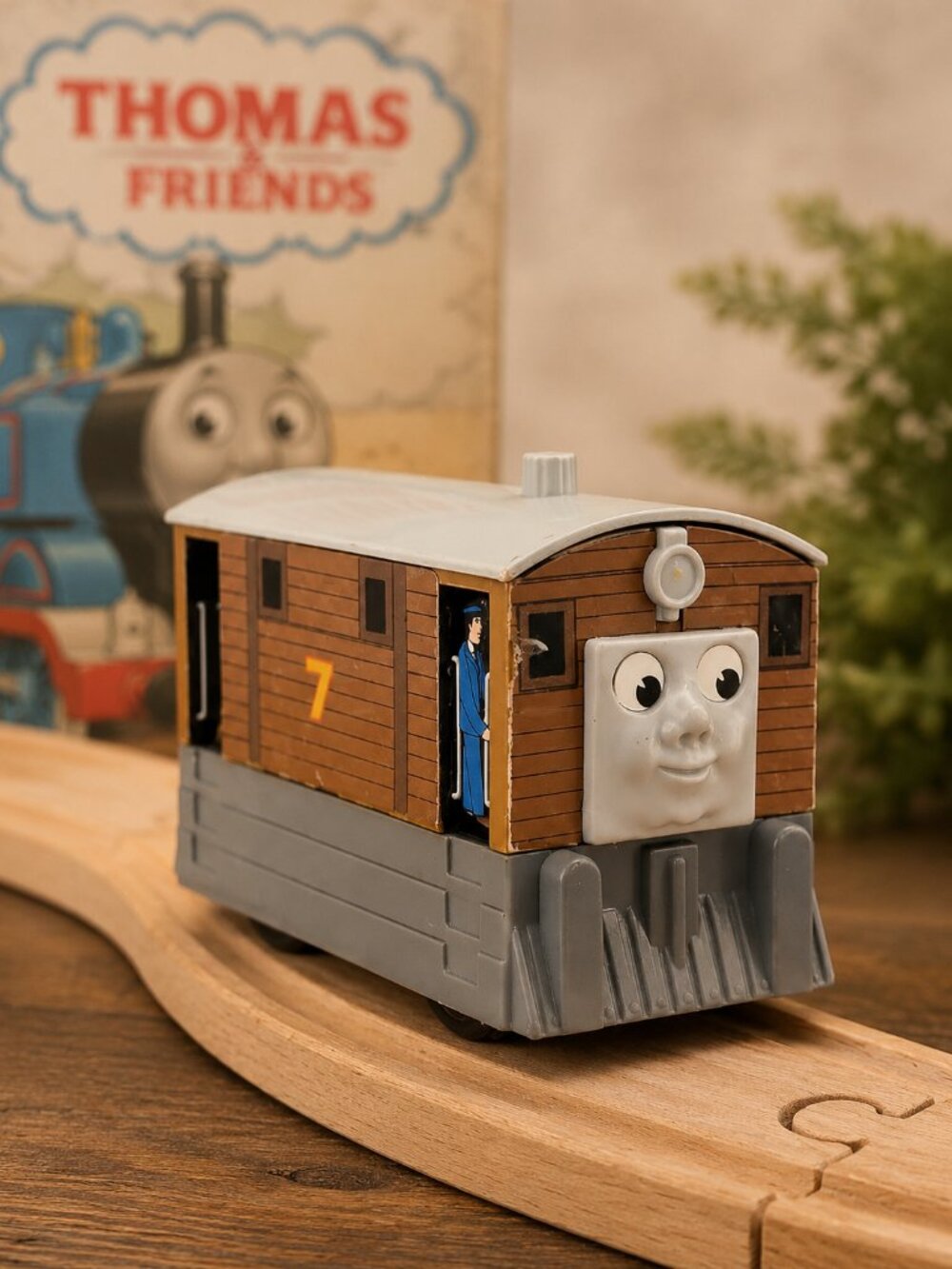 Vintage 1992 Thomas & Friends Toby Tram Engine Nylint Britt Allcroft